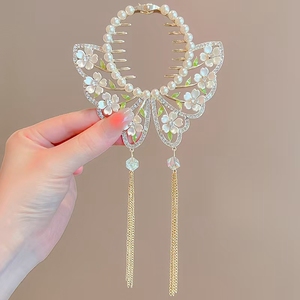 Children's Bun <strong>Hair</strong> Clip Girls' Ponytail Hairpin, <strong>Hair</strong> <strong>Clasp</strong> Girls' Ponytail Buckle <strong>Hair</strong> Accessory - Product Image 1