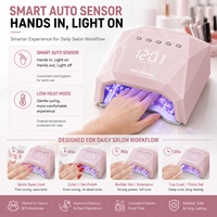 Lampe UV LED sans fil rechargeable 120W pour ongles, séchoir portable pour vernis gel, idéal pour la maison et le salon, faible MOQ, vente en gros usine