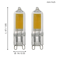 Ampoule LED G9 à haut lumen, prix d'usine de haute qualité, RA90, personnalisable 3000K-6500K, 220-240V, ampoule LED d'intérieur, lampes LED