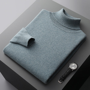 SW037 Otoño Invierno colección nuevo Color sólido <span class=keywords><strong>cuello</strong></span> <span class=keywords><strong>alto</strong></span> montaña 100% suéter de lana hombres jóvenes estilo Casual de talla grande <span class=keywords><strong>cuello</strong></span> <span class=keywords><strong>alto</strong></span> - Product Image 1