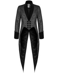 Punk <strong>Rave</strong> <strong>Mens</strong> Gothic Tailcoat Jacket Stage Performance Steampunk Aristocrat Regency Medieval Renaissance Jacket Victorian Coat - Product Image 3