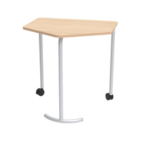 Table de conférence scolaire, mobilier scolaire, bureau collaboratif en bois pour salle de classe, table de travail à hauteur fixe pour plusieurs groupes, pour atelier et salon