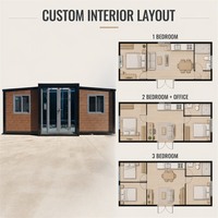 Maison conteneur solaire autonome extensible 20ft 40ft, prête à l'emploi, maison modulaire préfabriquée, fabricant OEM certifié CE ISO9001, États-Unis Canada