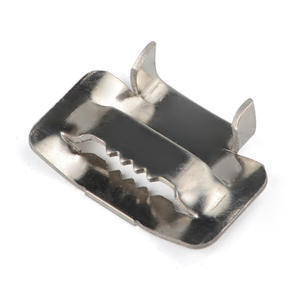 Cable de Fibra Óptica <span class=keywords><strong>para</strong></span> Exteriores FTTH, 19 mm, TSS 304, Hebilla de Acero Inoxidable con Bloqueo de Oreja, Correa de Sujeción, Accesorios de Conector, Modelo - Product Image 4