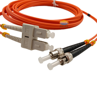 Shenzhen Raise Fiber SC UPC ST UPC MM DX Multimode OM1 OM2 3mm Duplex Fiber Optic Patch Cord for FTTH Indoor LSZH ODF Cabling |