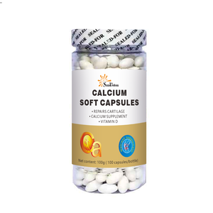 Cápsula de calcio D3 Cápsulas de citrato de calcio Cápsula de calcio para humanos con soporte de vitamina D - Product Image 1
