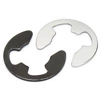 Black Spring Steel Circlip External E-Clip Retaining Rings Bowed Retaining Rings E Rings Lock Washers (Retaining Washers
