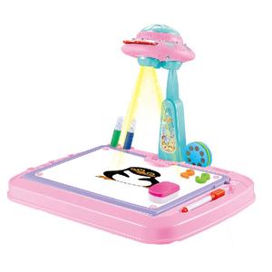 Proyektor Meja Proyeksi Anak-anak, Mainan Meja Belajar Papan Menggambar dengan Proyektor 2 Dalam 1 - Product Image 5