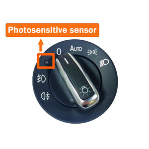 Interruptor de Faros Delanteros Cromado, Sensor de Faros Delanteros para VW Golf 6 MK6 <span class=keywords><strong>Tiguan</strong></span> OEM NO. 5ND 941 431B 5ND 941 431 B 5ND941431B - Product Image 2