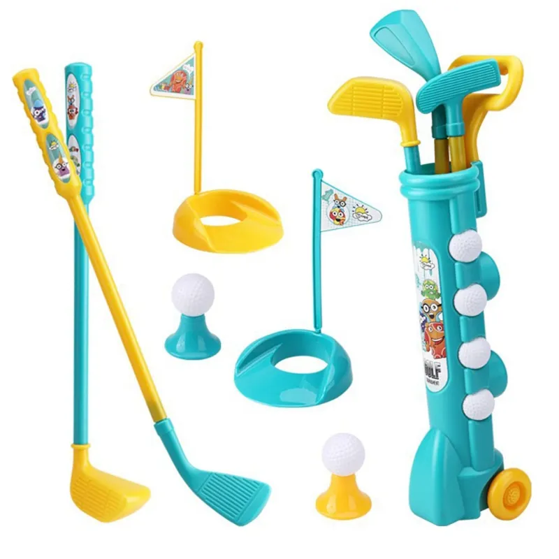 Ensemble de Golf pour enfants, ensembles de jouets de Golf éducatifs miniatures et robustes en plastique pour Clubs de Golf //