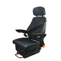 Mini pelle de luxe avec siège conducteur réglable à suspension pneumatique hydraulique Pièces de machines de construction en cuir PVC en vente