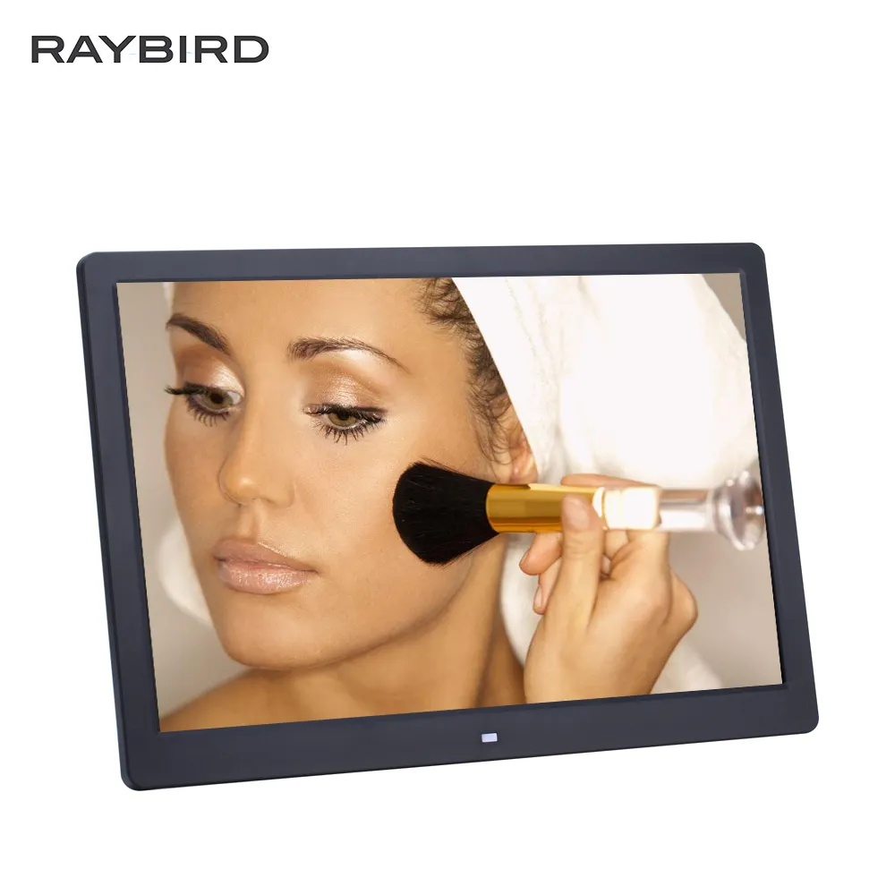 Holiday advertising player 15" digital lcd signage displays portable auto play 1080P video input digital photo frame