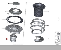 Nouvel amortisseur avant en caoutchouc de haute qualité, butée de suspension OEM 31336852445 pour pièces de suspension G28 F39 G20 F45, garantie 12 mois