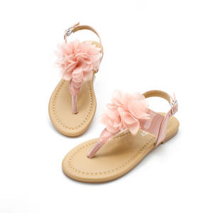 Sandalias de nuevo estilo para niñas, zapatos planos de princesa, chanclas de ocio y playa para niños - Product Image 6