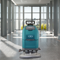 Nouveau produit pour le nettoyage et le brunissage des sols balayeuse à main automatique électrique Walk-Behind Commercial Floor Scrubber