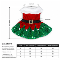 Tenues de Noël et du Nouvel An chinois populaires : Robes mignonnes en velours et 100 % coton pour chiens et chats, bandeaux et jupes en maille – Vêtements de fête