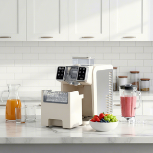 SOHEF Mini Machine à Glaçons et Smoothies 2-en-1 <span class=keywords><strong>JP</strong></span> KR Nettoyage en un Clic, pour Jus de Fruits et Granités, Idéale pour Comptoir de Bar - Product Image 5