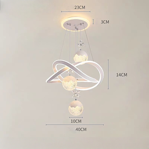 Moderne Simple Restaurant Lustre Net Rouge Salle À Manger Avancée Nouveau Design Transfrontalier Spécial Taille Moyenne Métal Pendentif Lumière - Product Image 2