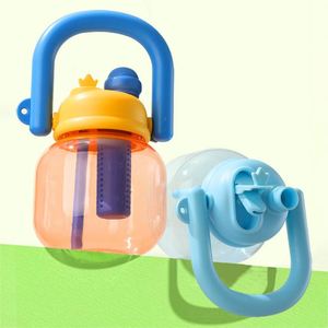 2025 Cute Kids Water Large Capacity 850Ml Portable Handle Clear Plastic Drink <b>Bottle</b> for School - Product Image 6