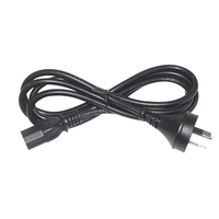 ผู้ผลิต50เซนติเมตร10a 250โวลต์สีดำส่วนขยายชายเชื่อมต่อ Iec C13ออสเตรเลีย3 Pins ปลั๊กและสายไฟ