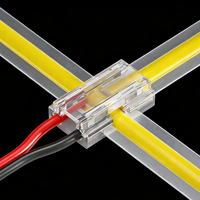 Connecteurs sans soudure pour bande LED COB de type DIN 8-en-1 avec boîtier en ABS et contact en cuivre, indice de protection IP20 pour éclairage LED 12V/24V/5V
