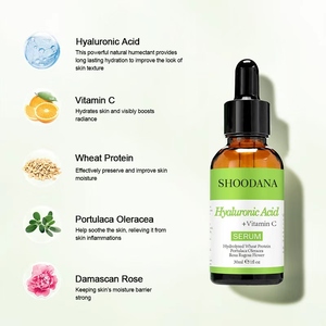 Para suero de ácido hialurónico hidratante blanqueador antienvejecimiento orgánico con niacinamida y vitamina C para la cara-Etiqueta privada - Product Image 2