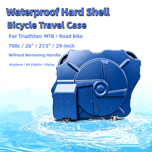 Estuche Rígido para <span class=keywords><strong>Bicicleta</strong></span>, <span class=keywords><strong>Maleta</strong></span> <span class=keywords><strong>de</strong></span> Viaje para <span class=keywords><strong>Bicicleta</strong></span> <span class=keywords><strong>de</strong></span> Carretera, Triatlón, MTB 700c, HDPE ABS, Sin Desmontar, Apta para Transporte en Avión - Product Image 6