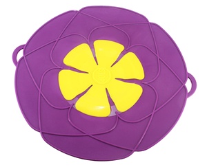 Couvercle en silicone anti-débordement de <span class=keywords><strong>26</strong></span> <span class=keywords><strong>cm</strong></span>, résistant aux hautes températures, anti-éclaboussures et anti-poussière pour casseroles et ustensiles de cuisine - Vente en gros - Product Image 5