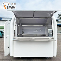 Remorque alimentaire à toit rond entièrement équipée, cuisine mobile, remorque de restauration, chariot alimentaire, couleur, taille et équipement personnalisables
