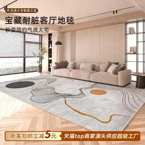 EIFFEL HOME Tapis Artistique Éclat Artistique Couleur Unie Poil Plat Fin Fibre de Polyester Imperméable Anti-Taches Salon Chambre - Product Image 4