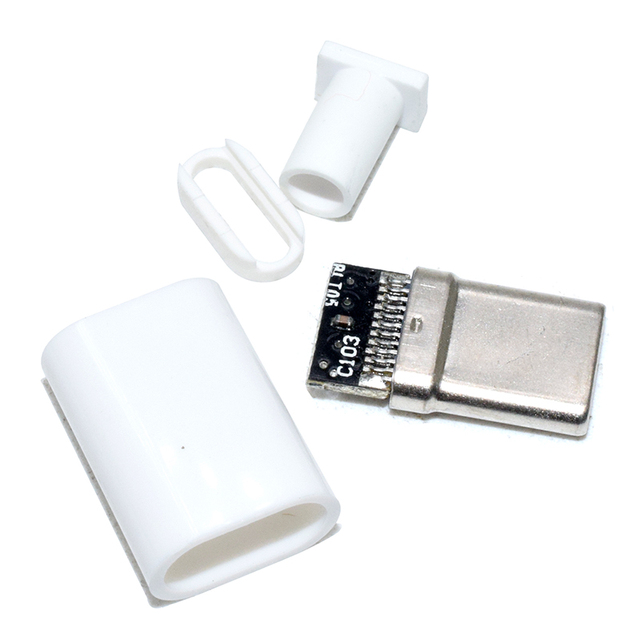 #50129 TYPE-C USB 3.0Plug Male connector With PCB 17pin welding Data OTG line interface DIY data cable accessories