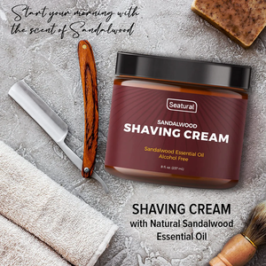 <span class=keywords><strong>Crema</strong></span> de afeitar de sándalo natural de etiqueta privada <span class=keywords><strong>para</strong></span> hombres y mujeres-Gel de <span class=keywords><strong>crema</strong></span> de afeitar refrescante de cierre suave - Product Image 3