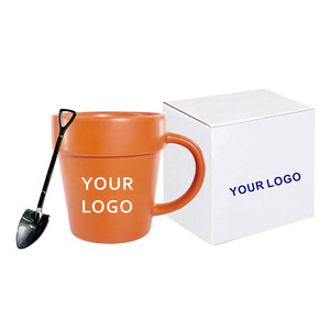 แก้วกาแฟเซรามิกแบบกำหนดเองจากโรงงาน ขนาด 350 มล. แก้วพอร์ซเลนสำหรับคนรักการปลูกต้นไม้ แก้วนมแบบพกพาสำหรับการเดินทาง - Product Image 1