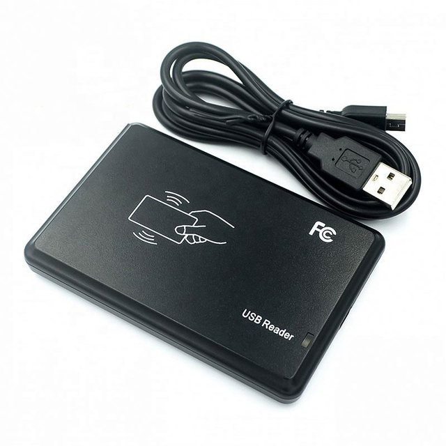 Contactless 13.56MHz HF IC RFID Reader M1 F08/Compatible IC Chip Card USB Reader Writer ABS Material ISO14443A Protocol