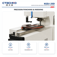 Máquina Perforadora de Ranuras para Laminación de Estatores y Rotores CNC CTECHNO KGDJ-20D de 200 KN con Sistema de Indexado Servo de Alta Precisión