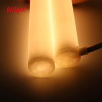 30mm 360 °   Silicone Neon Flex IP65 RGB 2x108LEDs/m, 5,56 cm, découpable, pliable 3-5 cm pour structure de mur d'escalade de terrain de jeu