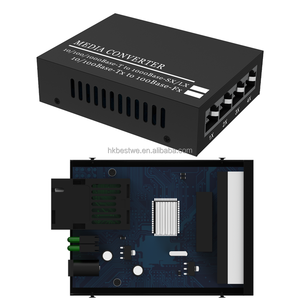 Convertidor de Fibra a LAN de Venta Caliente de Fábrica, Monomodo SC a 4RJ45, Convertidor de Fibra de 3KM, Transceptor de Fibra RJ45 de 10/100/1000Mbps - Product Image 4