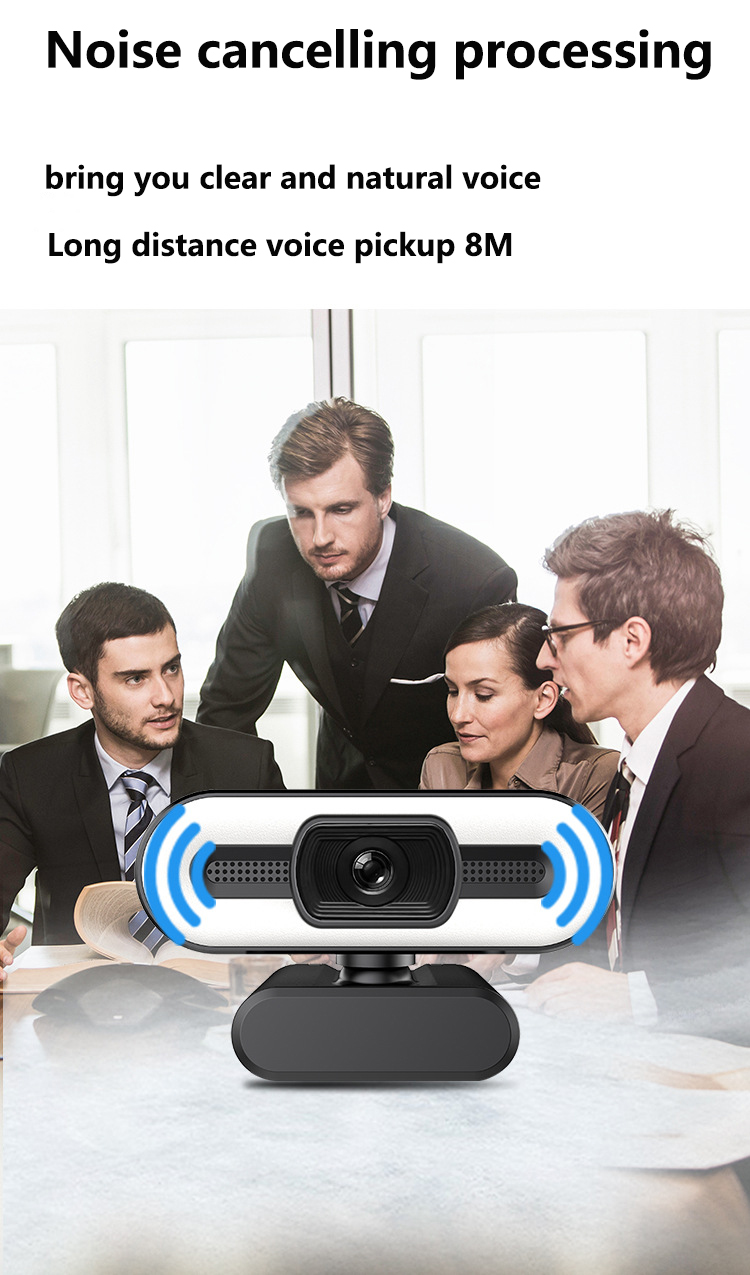 C35 Kolitt Video Chat Webcam 4K 2K For Zoom Skype Video App