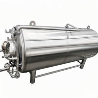 Réservoir à bière horizontal Brite de 3000 L, configuration empilable, équipement de stockage de bière en acier inoxydable 304