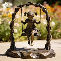 Sculpture de skieur en bronze de style sportif moderne, taille réelle, statue décorative pour station de ski