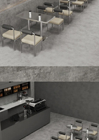 Moderne Industrielle Edelstahl-Restaurantmöbel Kommerzielle Esstisch- und Stuhlkombination für Wohnzimmernutzung