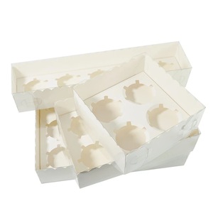 Scatola Personalizzata IMEE in Plastica Trasparente con Coperchio in PET per Cupcake e Dolci, Disponibile con <span class=keywords><strong>3</strong></span>, 4, 6, 8, 9, 10, 12 Scomparti - Product Image 6