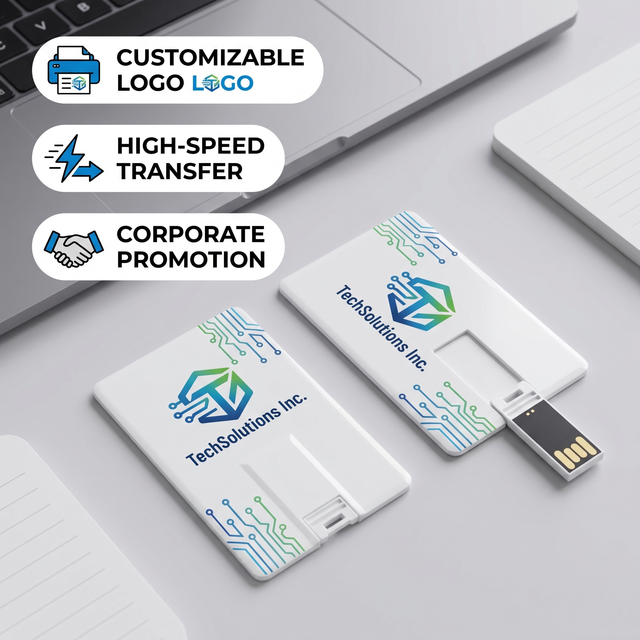 Pend Drive USB 2.0 3.0 VIP Black Business Cards Supported Both Side Printed Personalized Name Card USB Flash Drive