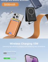 Chargeur de téléphone magnétique portable avec écran d'affichage 10000mAh