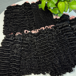 Vietnamese Kinky Curly Feather Crochet Human Hair Bundles Wholesale Supplier for Hair Brands Salons and Distributors - Product Image 1