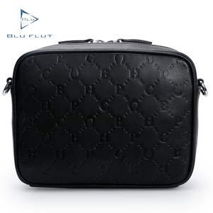 Bal Manent, gran oferta, bandolera de mensajero de piel de vaca auténtica negra personalizada para hombre, bolsos de hombro de cuero con logotipo grabado para hombre - Product Image 3