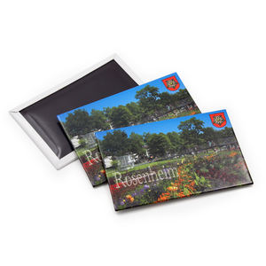 Imán de impresión personalizado de fábrica profesional, placa de hojalata de Metal recubierta de papel artístico de recuerdo, imanes de nevera personalizados - Product Image 2