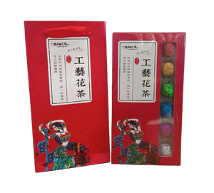 Nuevo Té de Flores Orgánicas en Flor, 18 Piezas Individuales de Té Verde Saludable y Flores Comestibles en Bolas de Té en Caja de Regalo - Product Image 2