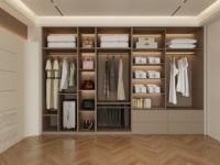 Armoire de chambre à coucher en bois écologique Aige, moderne et durable, facile à assembler pour hôtel/villa/appartements