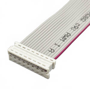 Cable plano de 200 mm con conector IDC de 16 pines 90327 IDT, carcasa de terminal, conector macho y hembra, y contacto para cable plano - Product Image 3